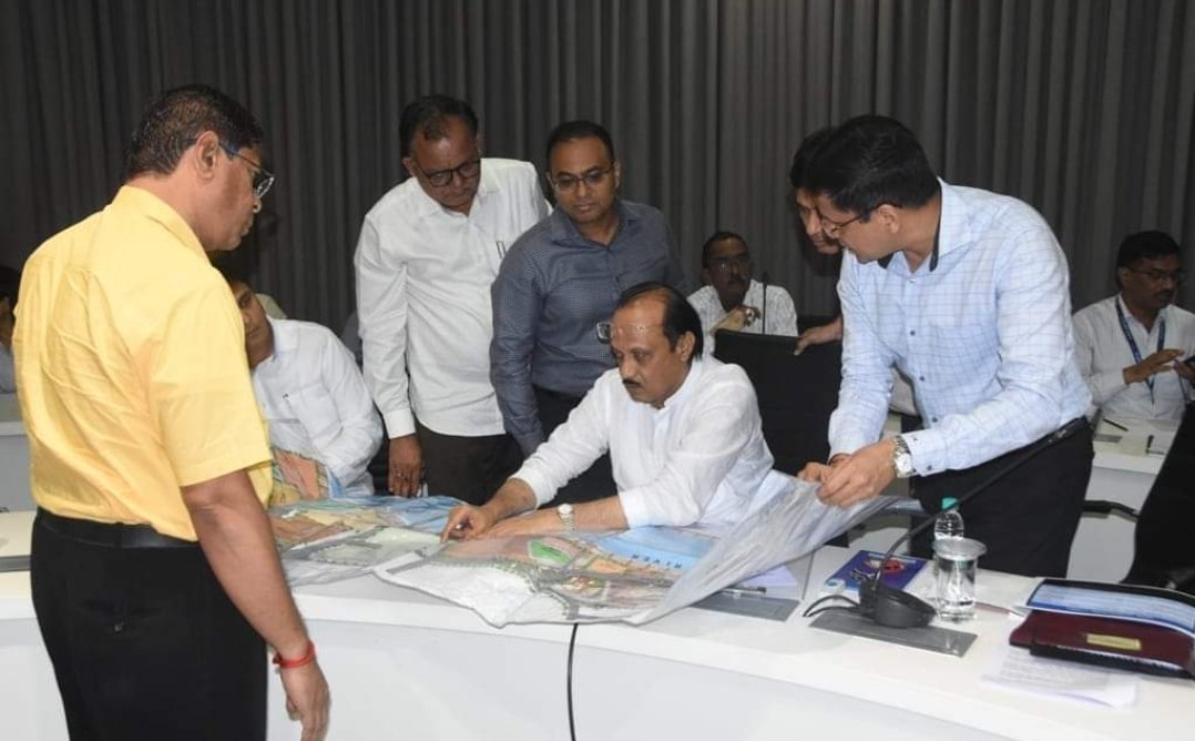 छत्रपती संभाजी महाराज यांचे वढू बु. आणि तुळापूर येथील स्मारक विकासाचा उपमुख्यमंत्री अजित पवार यांनी घेतला आढावा