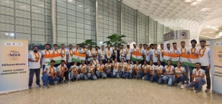 आशियाई क्रीडास्पर्धा 2023 साठी भारतीय खेळाडूंचे पहिले पथक रवाना