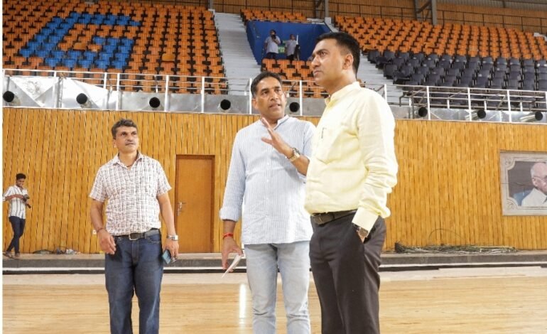 37 व्या राष्ट्रीय क्रीडा स्पर्धांच्या यशस्वी आयोजनासाठी डॉ. श्यामा प्रसाद मुखर्जी स्टेडियम सज्ज : गोव्याचे मुख्यमंत्री प्रमोद सावंत