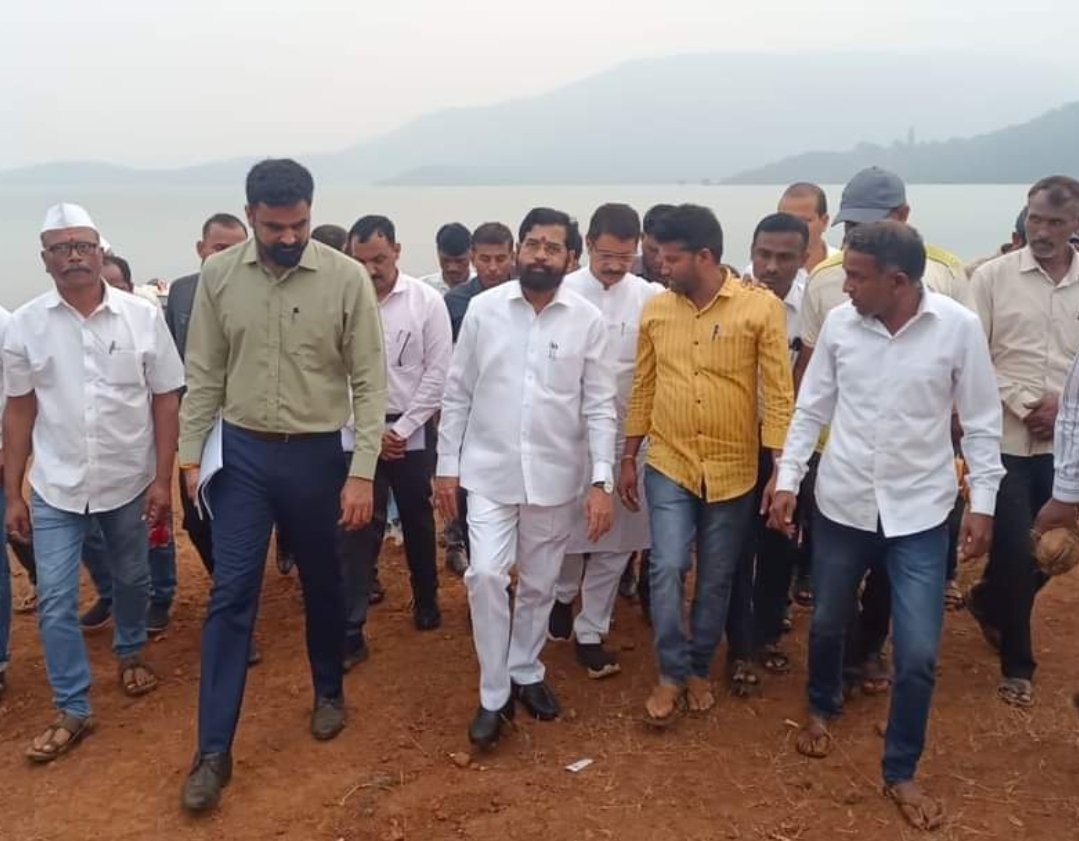 मुनावळे येथील पर्यटन स्थळाच्या जागेची मुख्यमंत्री एकनाथ शिंदे यांच्याकडून पाहणी