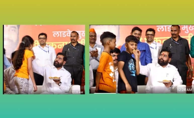 स्वच्छता कर्मचाऱ्यांसोबत फराळ आणि वसाहतीत सुविधांच्या रूपाने मुख्यमंत्री एकनाथ शिंदे यांची भाऊबीजेची ओवाळणी