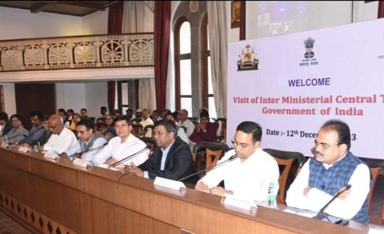 दुष्काळ घोषित तालुक्यांना केंद्रीय पथक भेट देऊन पाहणी करणार