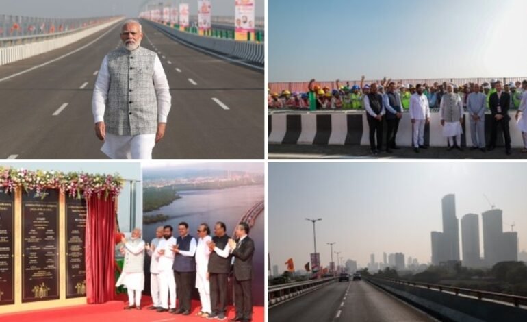 पंतप्रधानांच्या हस्ते नवी मुंबईत अटलबिहारी वाजपेयी शिवडी-न्हावा शेवा अटल सेतूचे उद्घाटन