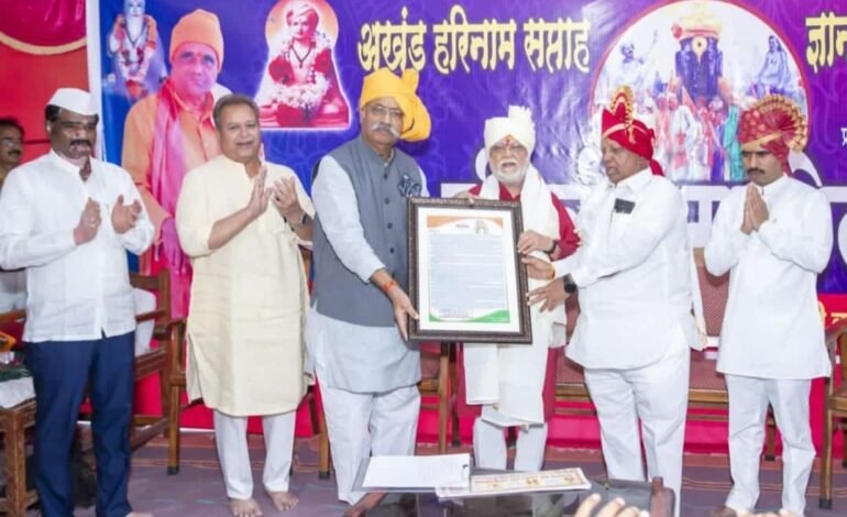 सत्संगात व्यासंगी उल्हासदादांचा झालेला सन्मान आनंददायी : खा. श्रीनिवास पाटील