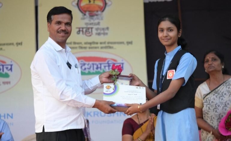 तालुकास्तरीय वक्तृत्व स्पर्धेत सायुरी सणस, शंतनू जगताप, सायली चव्हाण, स्वरांजली भोसले प्रथम