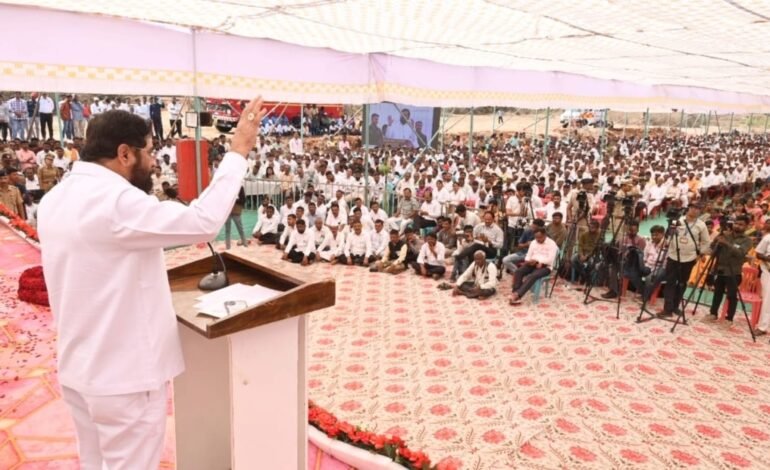 पाटण तालुक्यातील दरडग्रस्त कुटुंबांच्या कायमस्वरूपी पुनर्वसन प्रकल्पाचे मुख्यमंत्री एकनाथ शिंदे यांच्या हस्ते भूमिपूजन