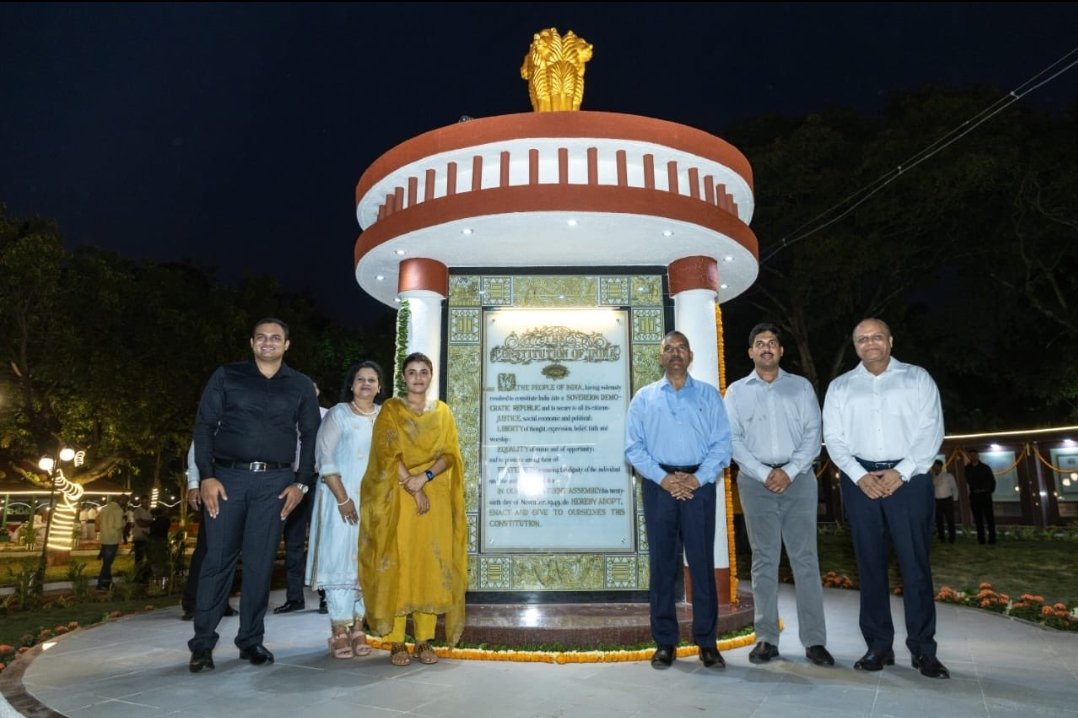 पुणे येथे नागरी विकासातील एक महत्त्वपूर्ण टप्पा असलेल्या संविधान उद्यानाचे उद्‌घाटन