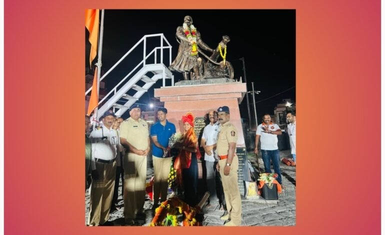 छत्रपती शाहू महाराजांच्या पालखीचे साताऱ्यात उत्साहात स्वागत