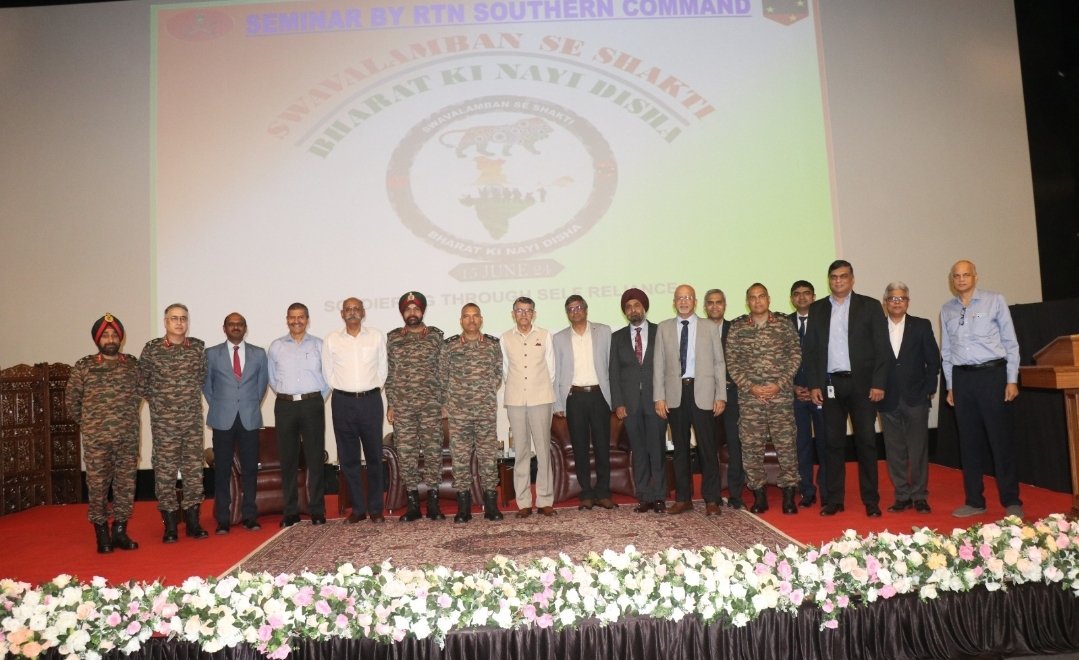 संरक्षण उत्पादन क्षेत्रात स्वयंपूर्ण होण्यासाठी सदर्न कमांडकडून आत्मनिर्भरतेवर एका चर्चासत्राचे आयोजन