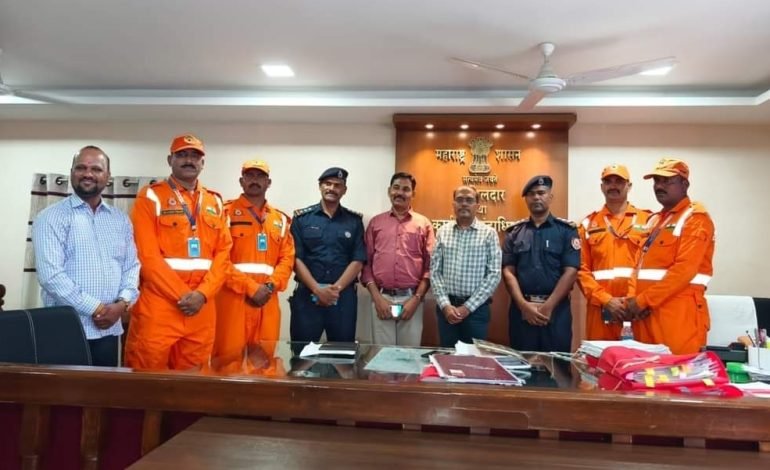 एन डी आर एफ चे पथक सातारा जिल्हयात दाखल