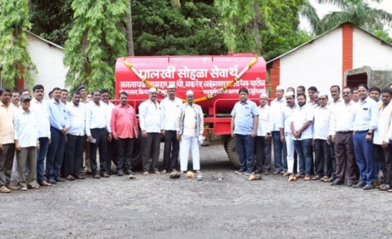 ‘किसन वीर’कडून वारकऱ्यांच्या सेवेसाठी पाण्याचा टँकर