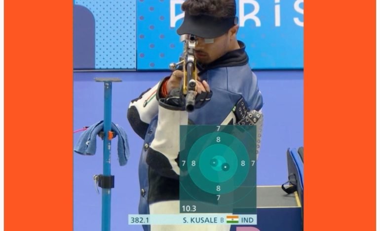 पुरुषांच्या 50 मी. रायफल 3 पोझिशन प्रकारात स्वप्निल कुसाळे याला कांस्य पदक