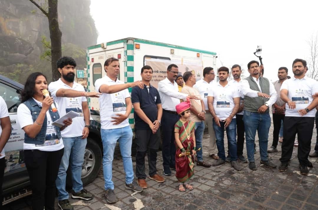 जागतिक वारसा नामांकन प्रचारासाठी सिंहगडावर दुचाकी रॅली संपन्न