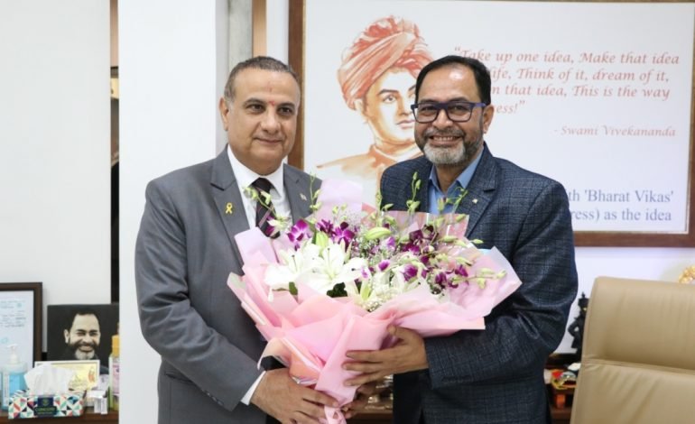 इस्त्राईलच्या वाणिज्य दुतांनी घेतली बीव्हीजीचे चेअरमन हणमंतराव गायकवाड यांची भेट