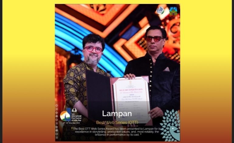 मराठी वेब सिरीज ‘लंपन’ ने इफ्फी 2024 मध्ये सर्वोत्कृष्ट वेब सिरीज (ओटीटी) पुरस्कार “कथाकथनातील उत्कृष्टता, निर्मिती मूल्ये, आणि विशेष म्हणजे, कलाकारांच्या कामगिरीतील चमक” यासाठी पटकावला