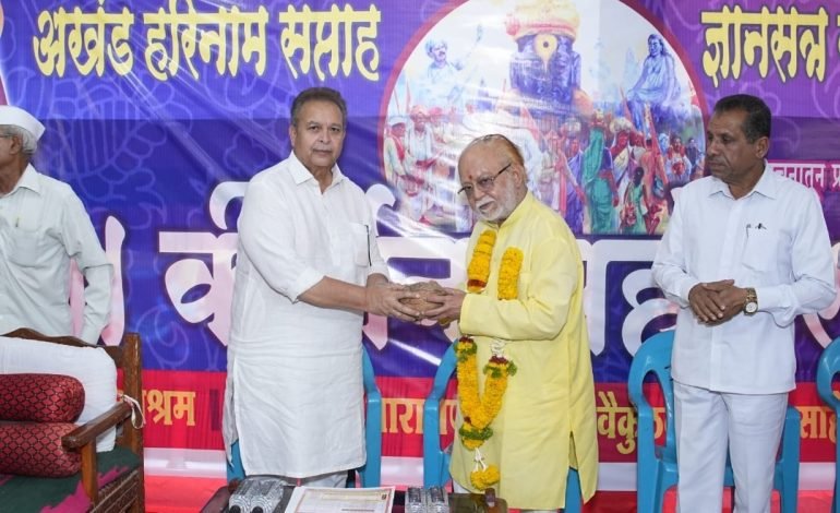 उल्हास दादा पवार यांनी गुंफले भुईंज येथील कृष्णाकाठी ज्ञानपुष्प