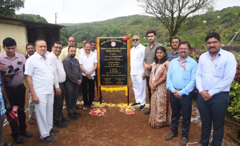 महाबळेश्वर येथील गहू गेरवा संशोधन केंद्राच्या अतिथीगृहाचे कृषिमंत्री माणिकराव कोकाटे यांच्याहस्ते भूमिपूजन