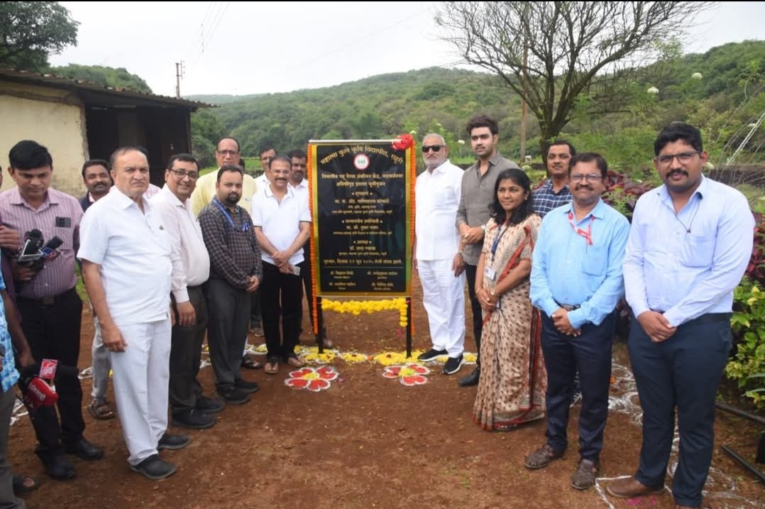 महाबळेश्वर येथील गहू गेरवा संशोधन केंद्राच्या अतिथीगृहाचे कृषिमंत्री माणिकराव कोकाटे यांच्याहस्ते भूमिपूजन