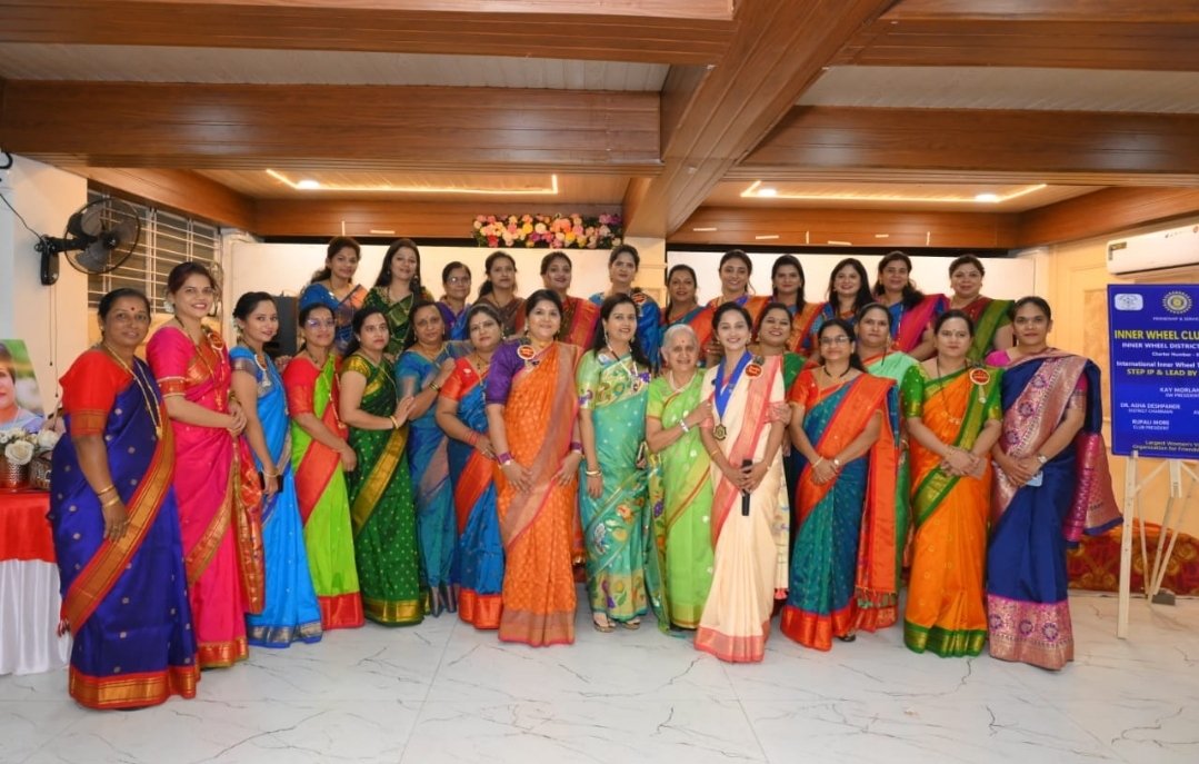 इनरव्हील क्लब वाईचा पदग्रहण सोहळा उत्साहात संपन्न