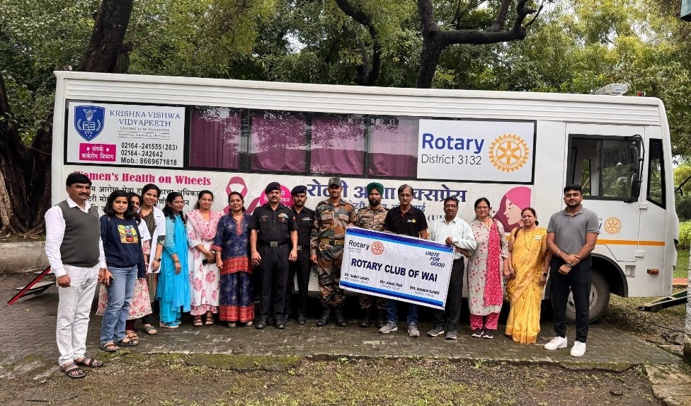 वाई रोटरी क्लबतर्फे पुणे येथे कॅन्सर तपासणी शिबिर संपन्न