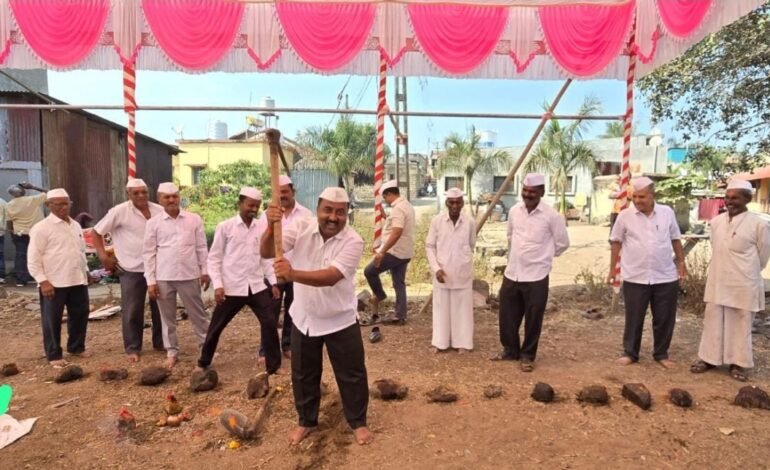 देगाव विकास सोसायटीच्या नव्या इमारतीचे भूमिपूजन संपन्न