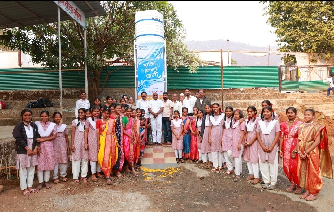 कमंडलू विद्यालयात १३ लाखांचा अत्याधुनिक जलशुद्धीकरण प्रकल्प कार्यान्वित