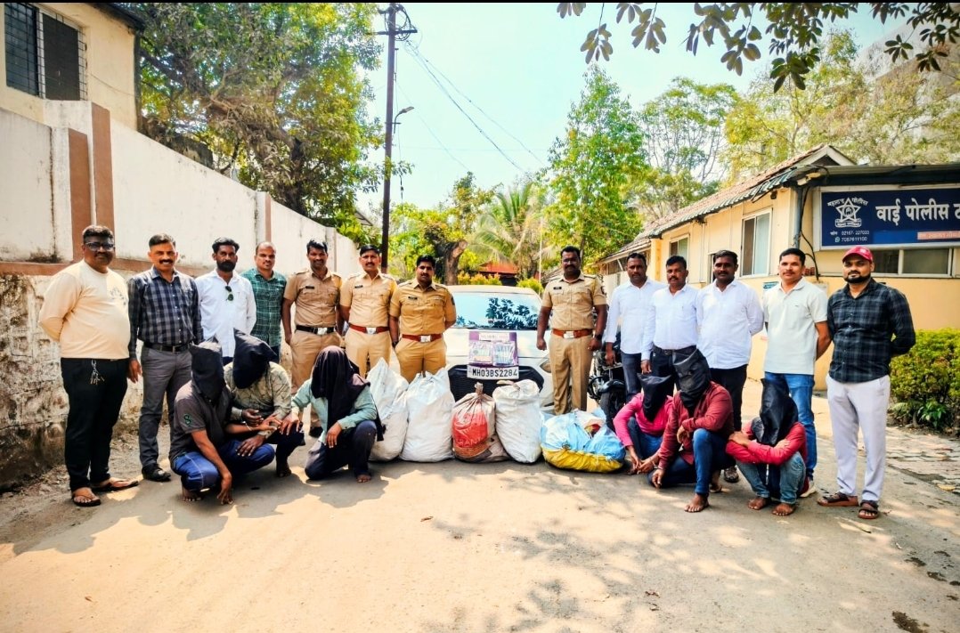तांबेचीतार चोरी प्रकरणी वाई गुन्हेप्रकटीकरण विभागाची मोठी कारवाई