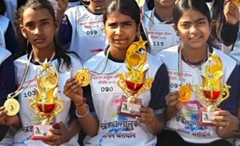 खेळातून घडते यशस्वी पिढी; जिल्हास्तरीय मॅरेथॉनमध्ये बोरगाव शाळेचा डंका