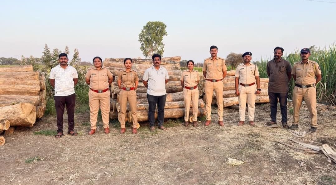 उंब्रज परिसरात वनविभागाची धडक कारवाई; अवैध साग-रायवळ लाकूडसाठा जप्त