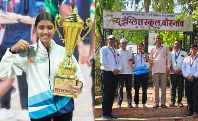 बोरगावच्या यशदा वाडकरची राष्ट्रीय जम्प रोप स्पर्धेत झळाळती कामगिरी