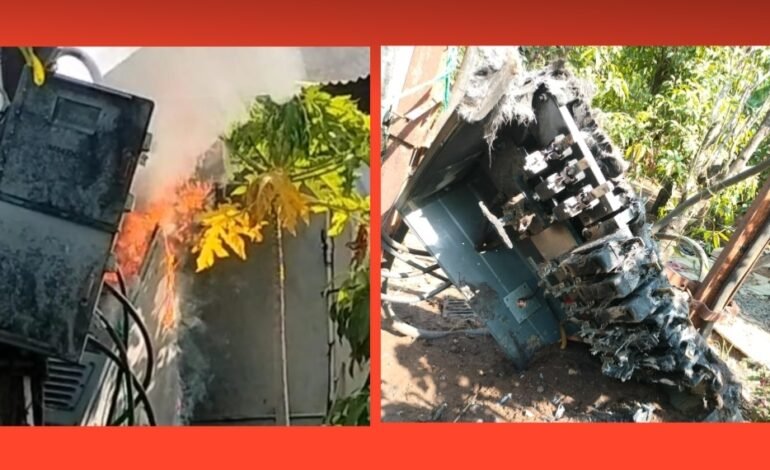कुसगावात विद्युत डीपीला आग; मोठी दुर्घटना टळली