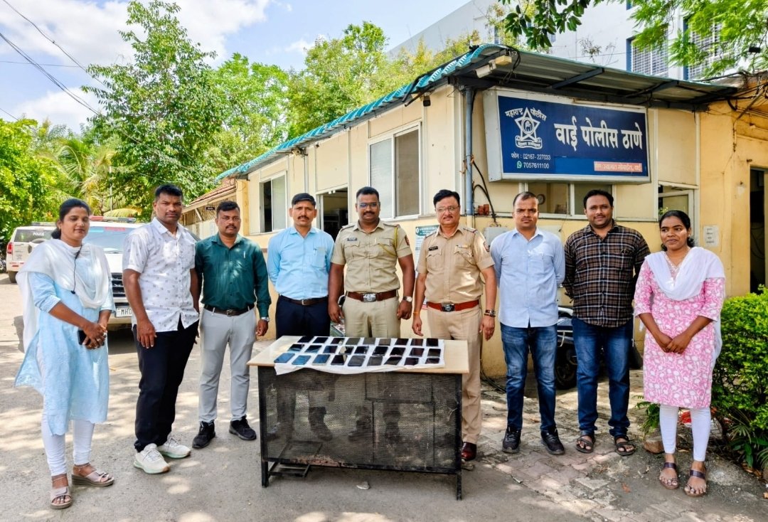 वाई पोलिसांची मोठी कामगिरी; महाराष्ट्रासह इतर राज्यांतील चोरीचे २७ मोबाईल शोधून मालकांना केले परत