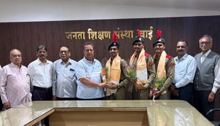 किसन वीर महाविद्यालयाच्या एनसीसी कॅडेट्सची राष्ट्रीय पातळीवर चमक; भारतीय नौदलासह विविध क्षेत्रांत यशाची पताका